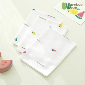 밤부베베 시그니처 엠보손수건_얌얌쑥쑥 6장