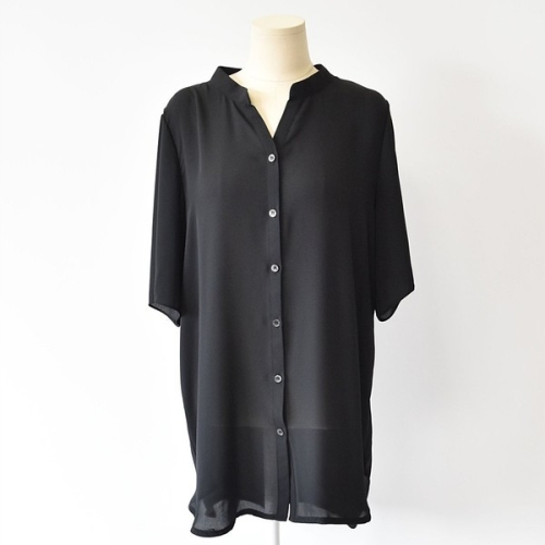 아이우먼 데이지반팔블라우스 HGE118M403 빅사이즈