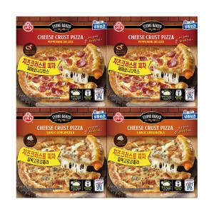 오뚜기  치즈크러스트 피자 갈릭고르곤졸라 2판+페페로니 2판