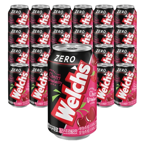 농심 웰치 제로 체리 스트로베리 355ml