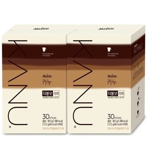 동서식품 카누 맥심 더블샷 라떼 30Tx2개 총60T