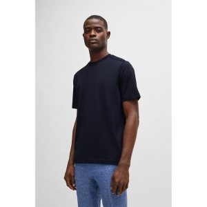 보스 SU24 레귤러핏 퍼포먼스 반팔 티셔츠 다크 블루 50512697404