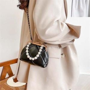 셀러허브 라일리 Rly 펄비즈 탑핸들 미니 크로스백 골드체인 데이트룩 20대 S9521188