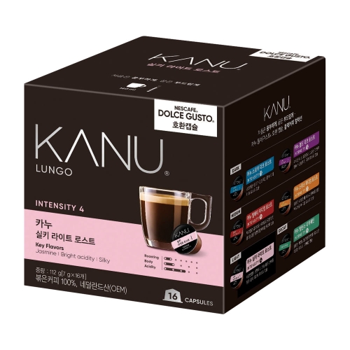 동서식품 카누 실키 라이트 로스트 캡슐커피(돌체구스토 호환) 16캡슐