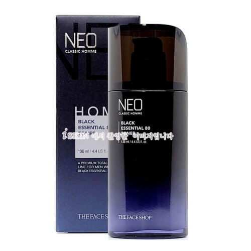 더페이스샵 네오 클래식 옴므 블랙 에센셜 80 토너 130ml [3개] - 에누리 가격비교