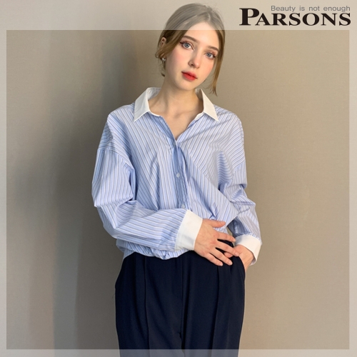 파슨스 Made simple Stripe Twist Shirt MSPR2BL05