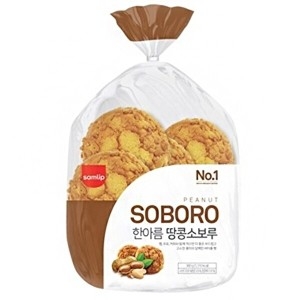 삼립  오티 한아름 땅콩소보루빵 10입 8봉 총 80입 소보로빵/봉지빵/간식