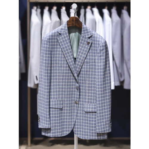 빨질레리 S/S 이탈리아 수입원단 고급울 견 체크 자켓 peden PNAMBJ06A 롯데부산