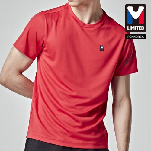 엠리미티드 남여공용 PK 반팔 라운드 티셔츠 레드 LGTST23180