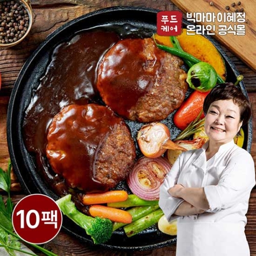 키친스토리  빅마마 이혜정의 두툼 한돈한우 멋진 함박스테이크 295g
