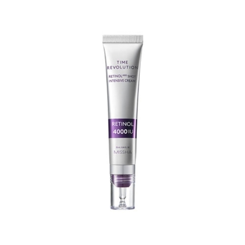미샤 타임 레볼루션 레티놀 4000샷 집중 크림 25ml + 나이트리페어 앰플 5X 75ml