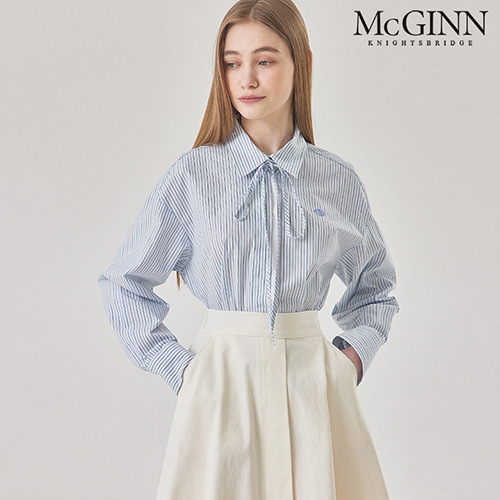 매긴 자수엣징스트라이프블라우스_MI4S1BL5190