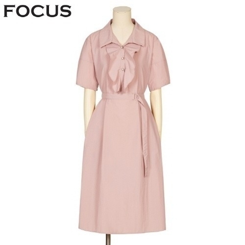 포커스 진주단추프릴벨티드원피스_VFI3M1OP3511