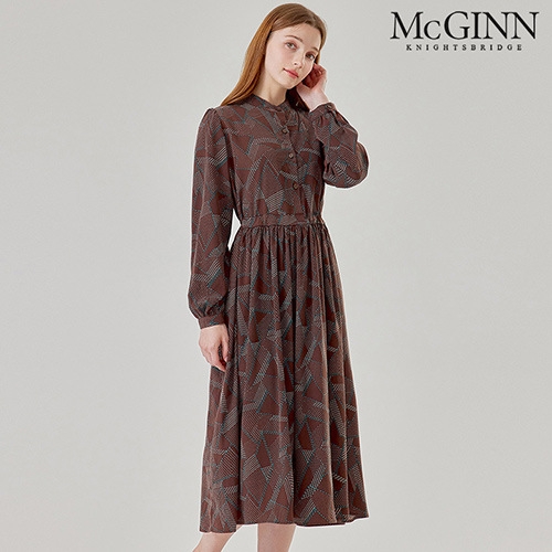 매긴 오텀 프린트 원피스_MI3F1OP3030