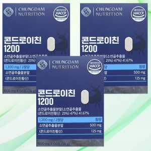 청담뉴트리션 콘드로이친 1200 600mg 60정