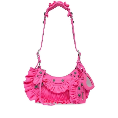 발렌시아가 르 카골 러플 숄더 백 671309210FZ T