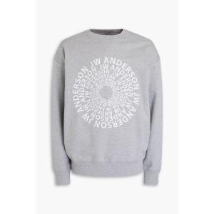  제이더블유앤더슨 앤더슨 Embroidered French-cotton terry sweatshirt Light gray 287498