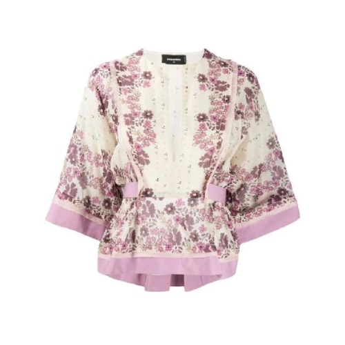 디스퀘어드2 플로럴 프린트 블라우스 S75NC0908S52494 T