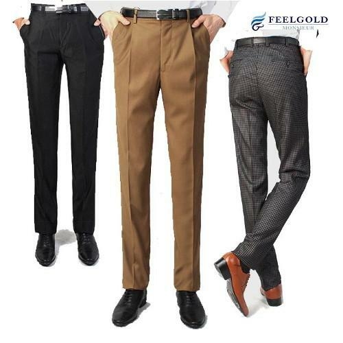 필골드 남성 원턱 레이온 정장팬츠_A110n111