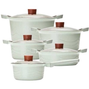 키친아트  홈앤 세라믹 IH 냄비 5종 (편수18+양수20,24+전골24+곰솥26)