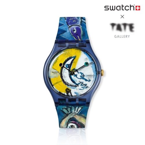 스와치 샤갈 CHAGALLS BLUE CIRCUS SUOZ365