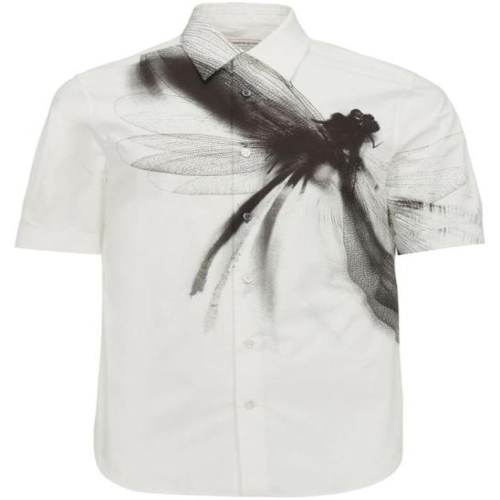 알렉산더맥퀸 반팔 셔츠 778188QOAAG WHITEBLACK