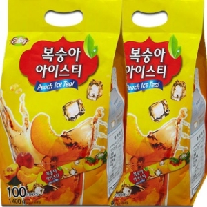 이레  복숭아 아이스티 200T 100T 2개 아이스티