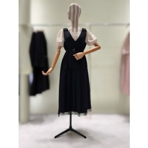 라인(LINE) N731 레이어드 플리츠 원피스 NWOPOE0200