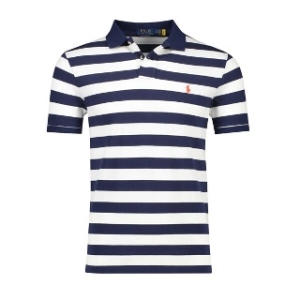 폴로랄프로렌 여성 레드 포니 스트라이프 카라티셔츠 710898606 001