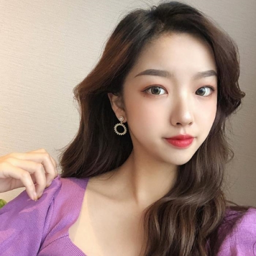 리더스  태양 원형 골드 진주 여신 쥬얼리 귀걸이 14122916