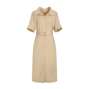 JJ지고트 오픈 칼라 밴딩 셔츠 원피스 GM6M0OP90