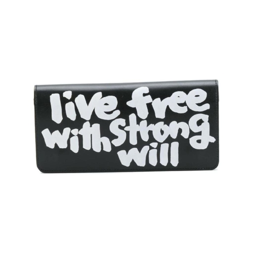꼼데가르송 월렛 Live Free With Strong Will 지갑 OZK917 T
