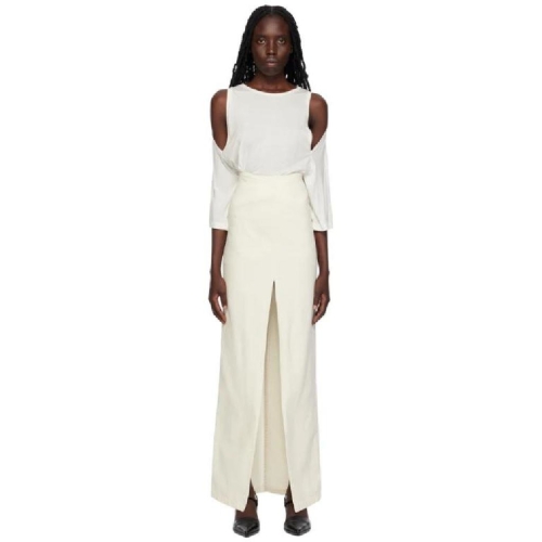 앤드뮐미스터 화이트 찰리사 데님 맥시 스커트 231378F093000