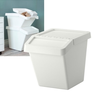 이케아  소르테라 분리수거함+뚜껑 60L