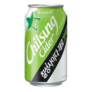 롯데칠성음료 칠성사이다 제로 그린플럼 355ml