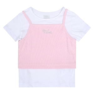 NBA-KIDS KIDS 여아 레이어드 골지 티셔츠 K242TS650P30