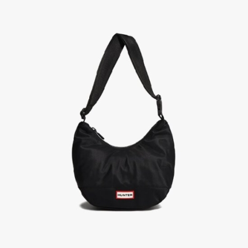 헌터 라운드 니미 숄더백 나일론 미니 호보 UBS3600 블랙