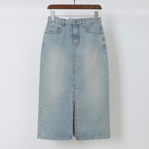 아이우먼 스프링연청에이치스커트 CAQ804M403 빅사이즈