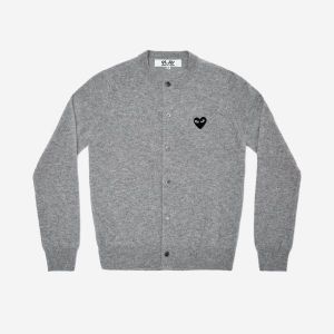 꼼데가르송 블랙와펜 그레이 여성 가디건 AZ-N023-051-2