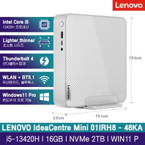 레노버 Mini 01IRH8-48KA Win11Pro [16GB, M.2 2TB]