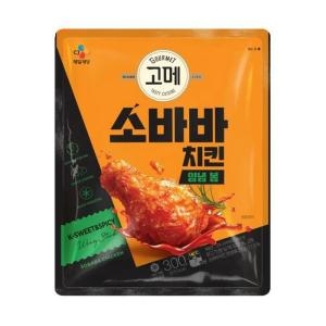 CJ제일제당 고메 소바바치킨 양념 봉 300g