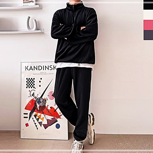 블루모드 제휴사 남자기모반집업골덴조거상하세트 CBST808M GBB IWB215E3 차콜 SET 상1번.하1번