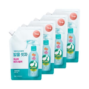 온더바디 발을씻자 코튼 풋샴푸 자몽민트향 리필 500ml