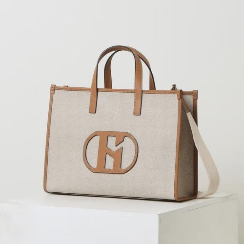 헤지스 HIBA4F109I2_H소가죽 패치 베이지 토트 겸 숄더백