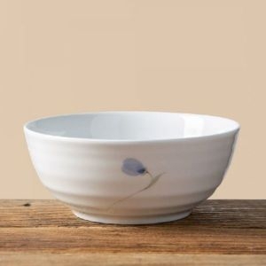 이천도자기 청꽃고백자 면기 19cm 그릇 식기 덮밥 냉 도자기 라면 우동기