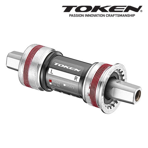 토켄  TOKEN JIS Square BB TF868-TBT -118 브롬톤 용 BSA Threads/JIS Square/Ti a..