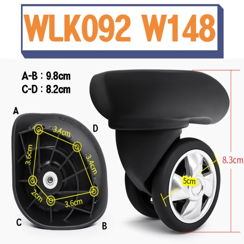 쌤소나이트 호환 아메리칸투어리스터 캐리어 바퀴 수리 교체 호환 부품_ WLK092 W148