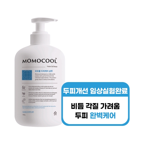 모모쿨 지루성 두피 약산성 샴푸 500ml