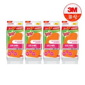 3M 스카치브라이트 음식물이 끼지않는 도트수세미 제로/강력타입