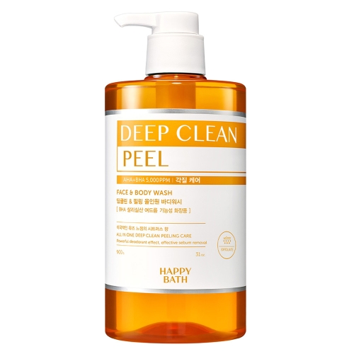 해피바스 딥클린 필링 올인원 바디워시 아하바하 각질케어 시트러스향 900g